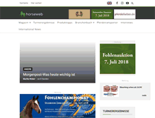 Tablet Screenshot of horseweb.de