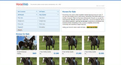 Desktop Screenshot of horseweb.com
