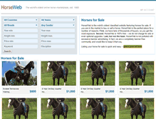 Tablet Screenshot of horseweb.com